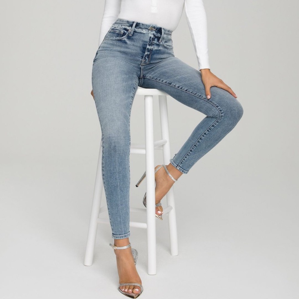 GOOD WAIST EXTREME DEEP V GOOD AMERICAN JEANS